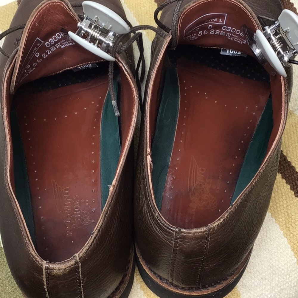 🇺🇸Red Wing Shoes Brown Leather Pebble Finish Lace Up Slip Resistant Sz.12 - Picture 4 of 13
